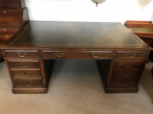 Large English oak desk
